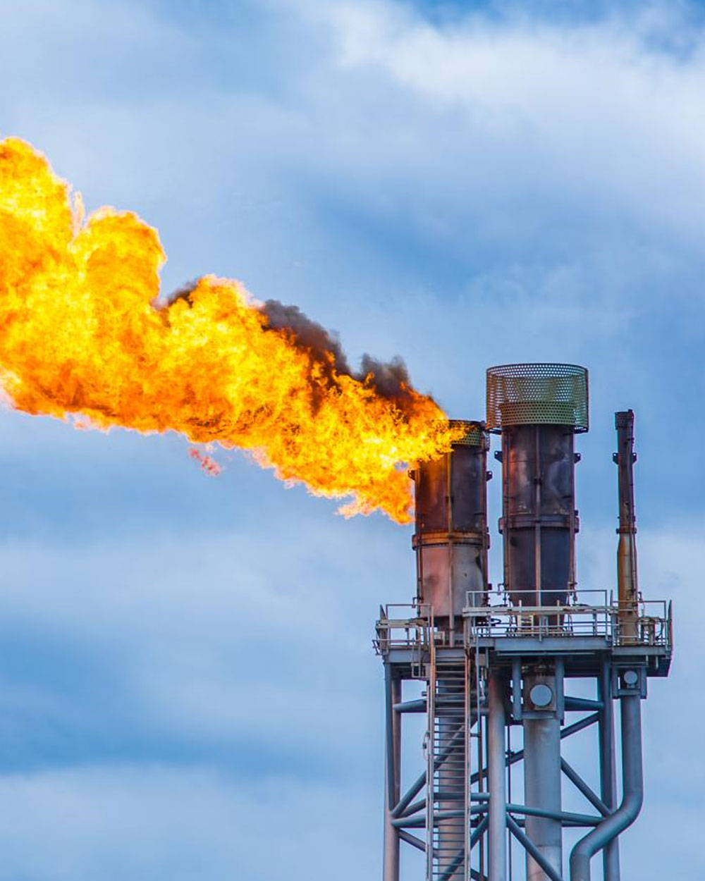 60 Meter High Flare Gas Stack